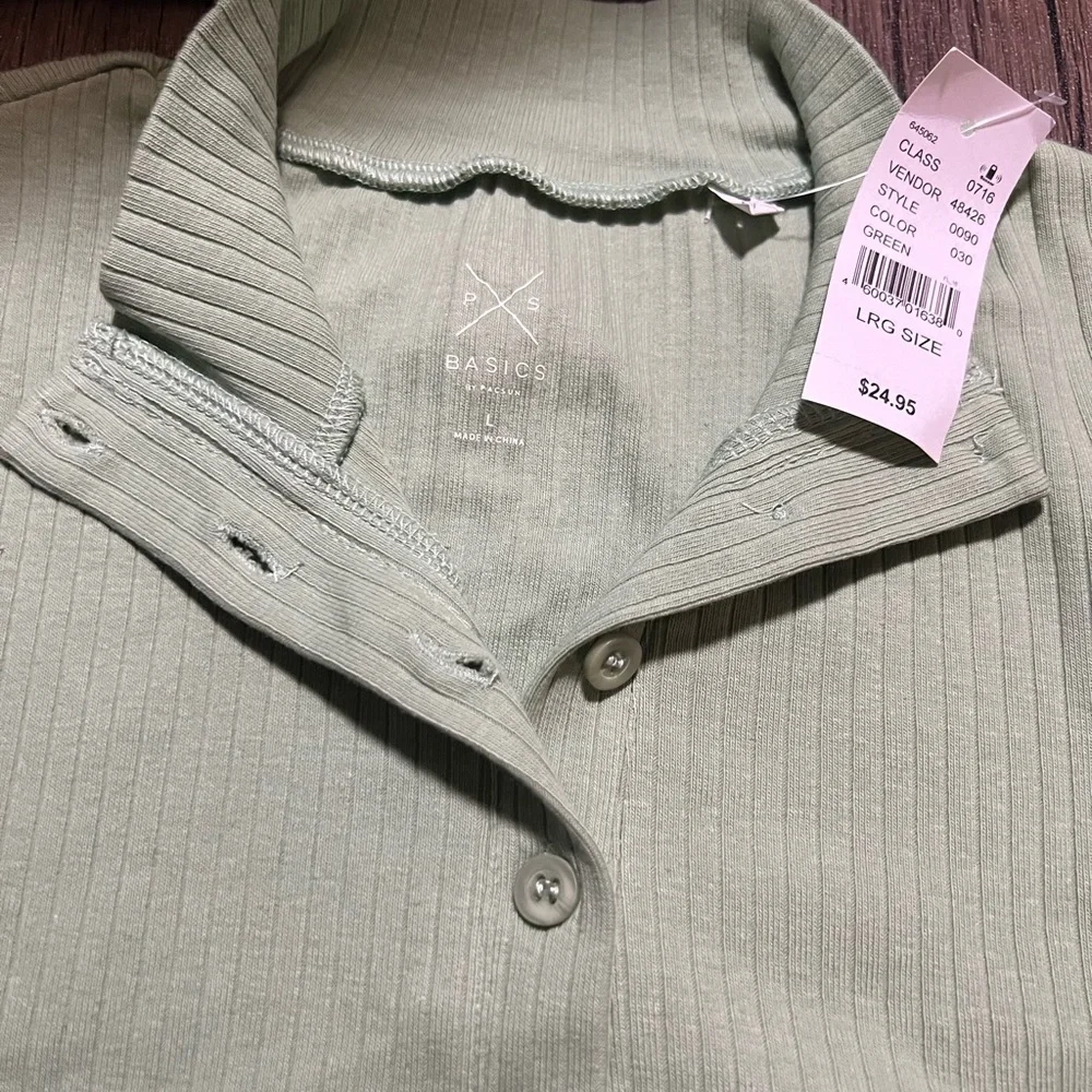 NWT PacSun Ribbed Mock Neck Top - Picture 1 of 5